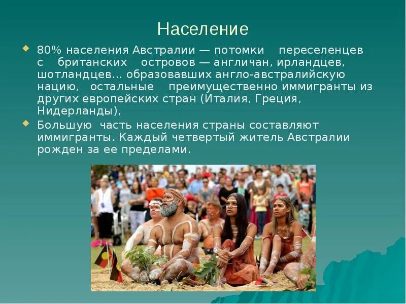 Численность населения австралии млн человек. Население Австралии. Народы Австралии презентация. Основное население Австралии. Население Австралии народы.