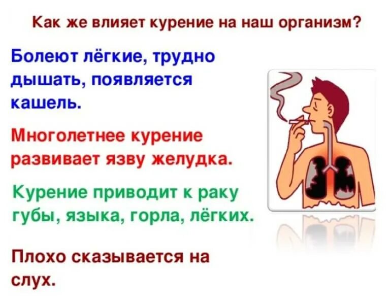 После еды кашель с мокротой. Болит гортань от курения. Болит горло от сигарет.