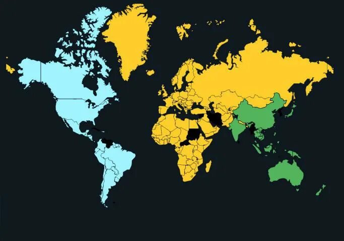 Map of all steam users