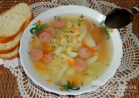 Рецепт супа с сосисками