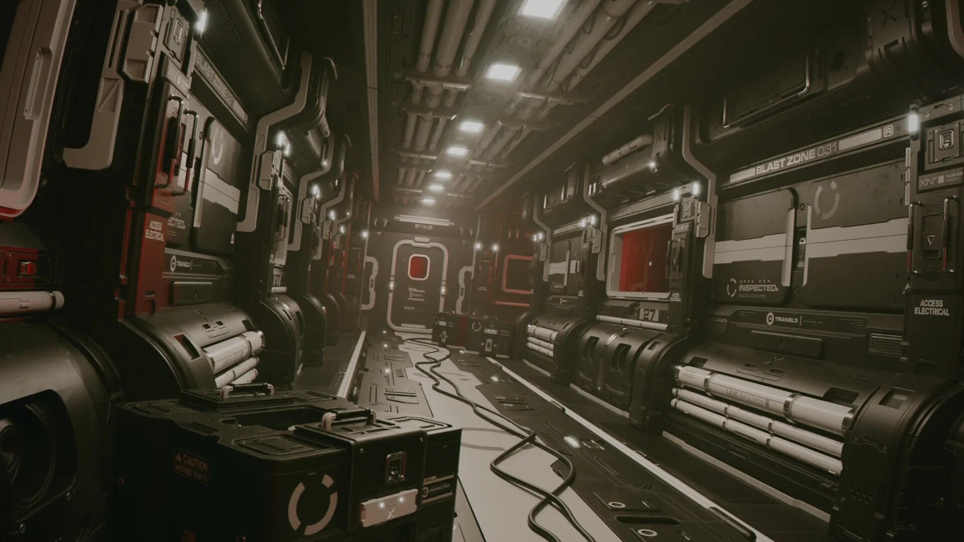 Sci fi blender. Sci-fi блендер. sci fi corridor. космическая станция внутри арт. киберпанк здания.