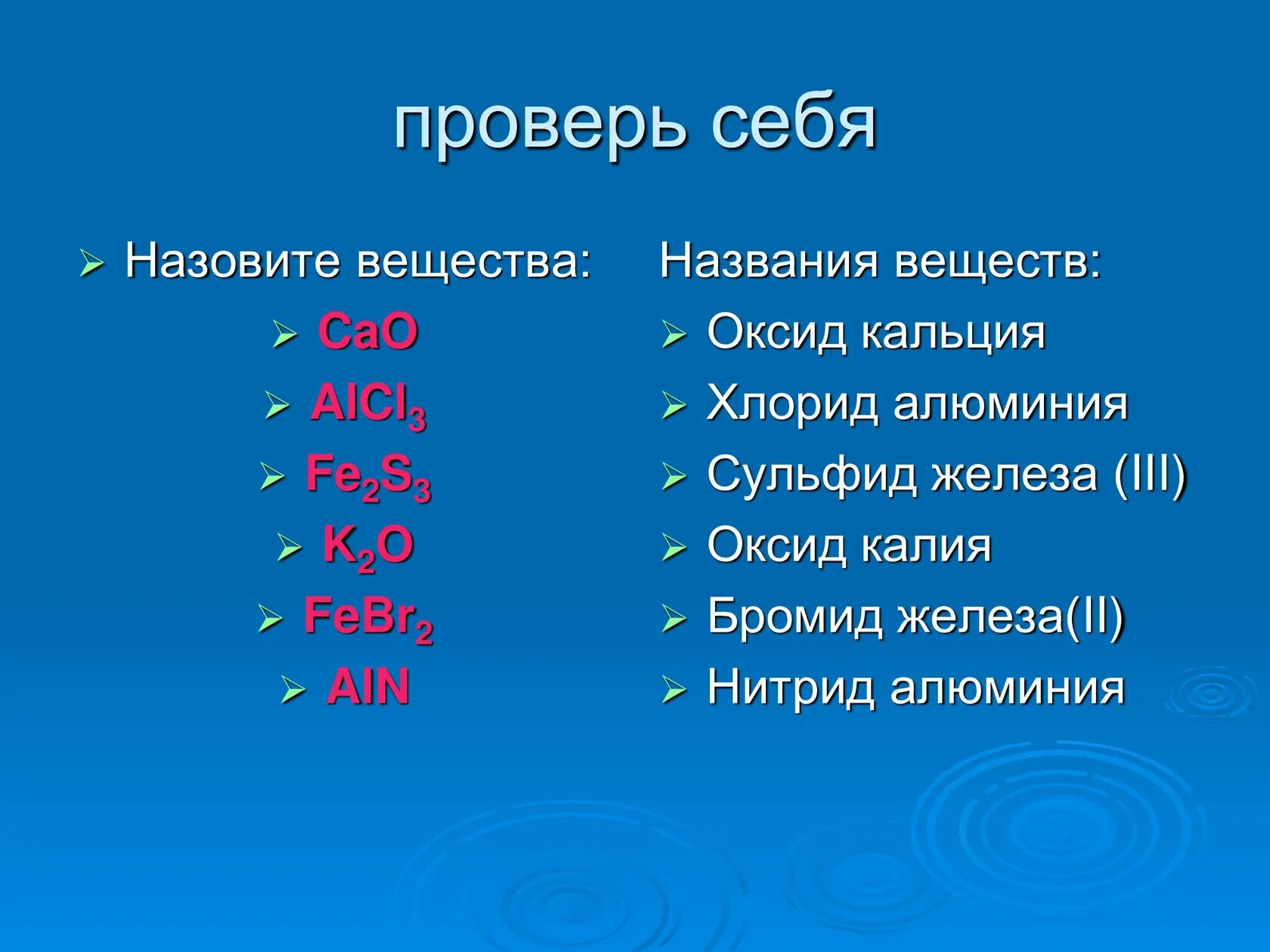 Название соединения k2o. Названия соединения alcl3. Назовите вещество fe2s3. Cao название. Cao название соединения.