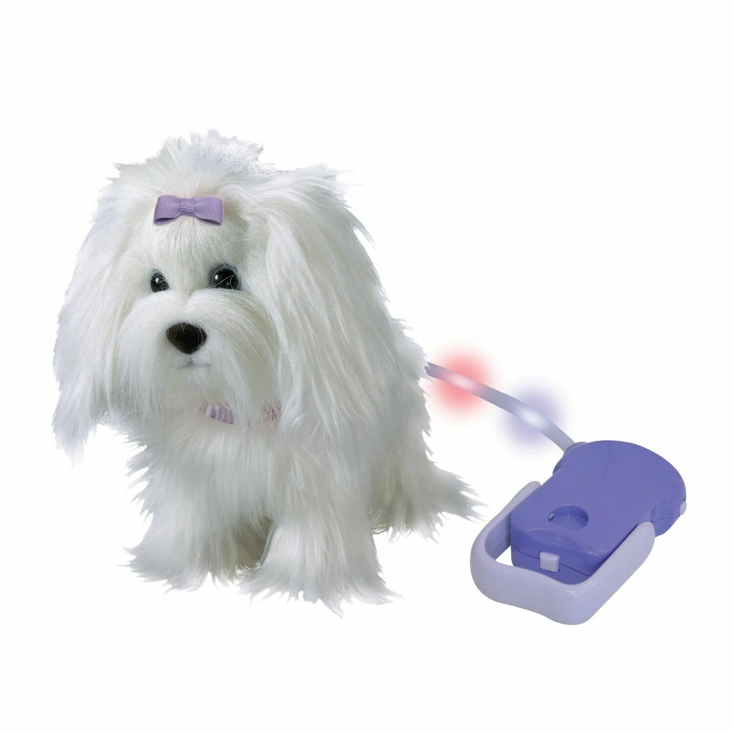 Интерактивная собачка "Пушистик". Интерактивная собака FRF белая. Игрушечная собачка на поводке. Интерактивная собачка на поводке.
