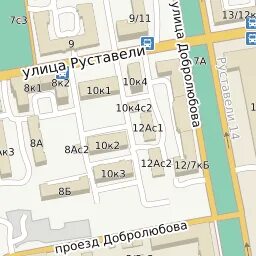 Руставели на карте