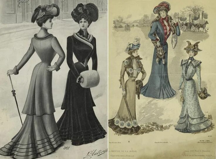 Российский Сервис Онлайн-Дневников Fashion illustration vintage, Edwardian cloth
