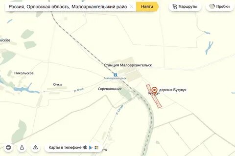 Бузулук на карте осадков
