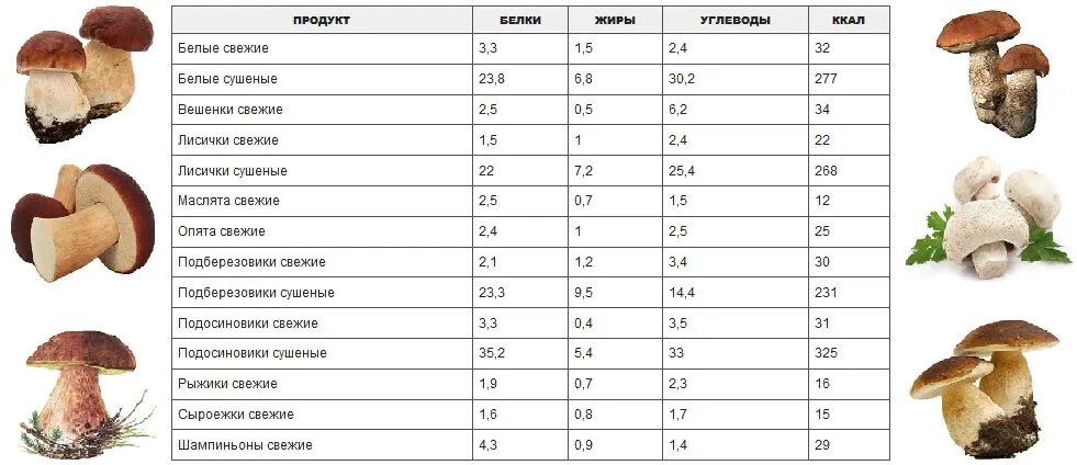 Калорийность грибов таблица отварных. Грибы шампиньоны КБЖУ на 100 грамм. Энергетическая ценность грибов таблица. Грибы ккал на 100 грамм. Сколько белков в белом грибе