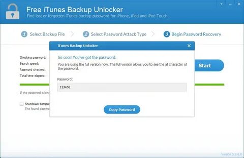 Begin password