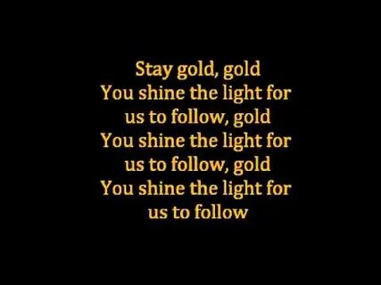 Песни stay gold