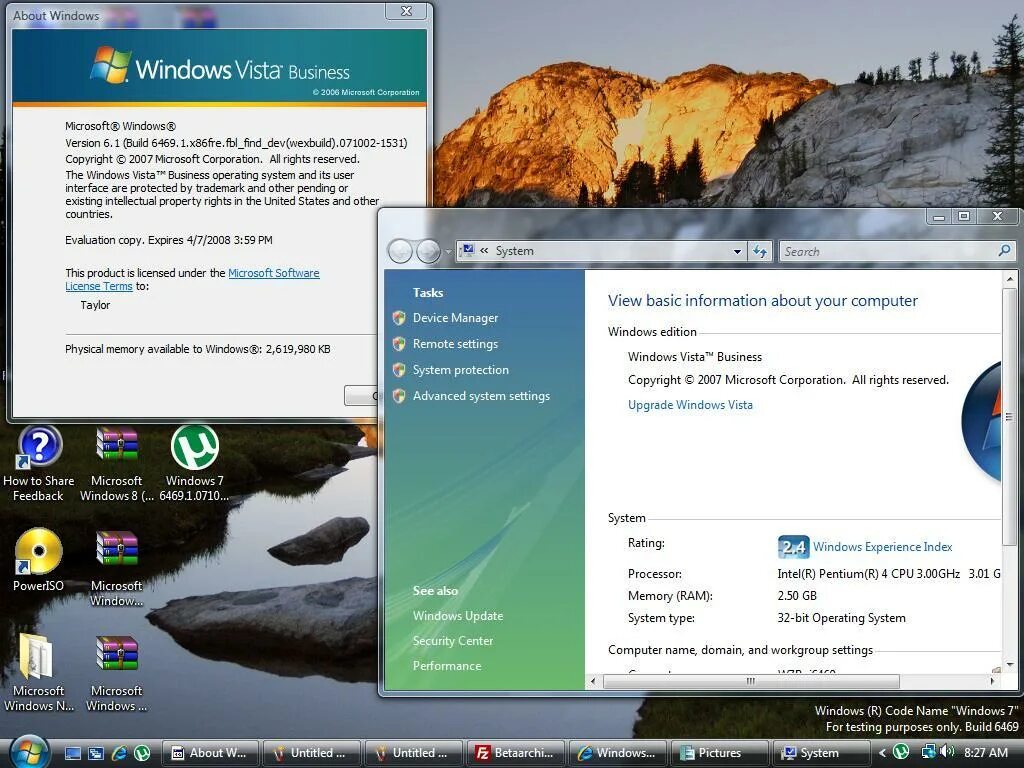 Build 7. Windows 7 build 6469. windows 7 сборка 6469. windows 7 build 6519. windows 7 build 6931.