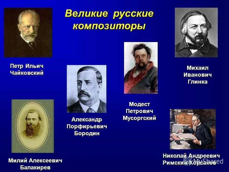 Назовите наиболее известных русских. Композиторы 19 века в России имена и фамилии. Известные русские композиторы. Великий русский. Великие русские музыканты.