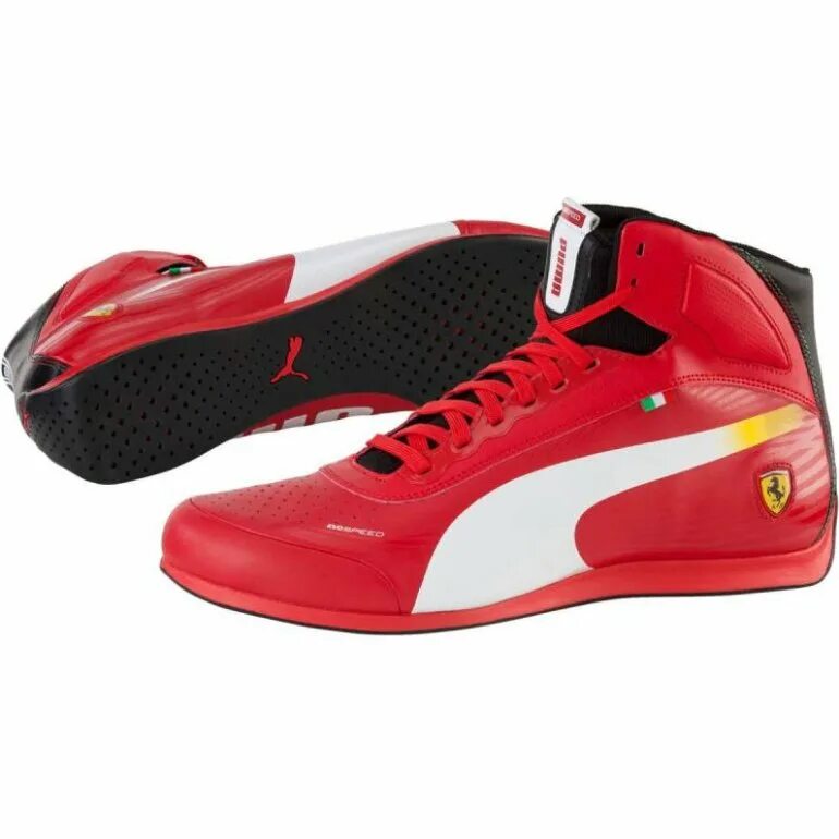 Кроссовки Пума Ferrari. EVOSPEED 1.2 Mid Ferrari. Puma Ferrari 2009. Кроссовки Puma Ferrari 083248774.