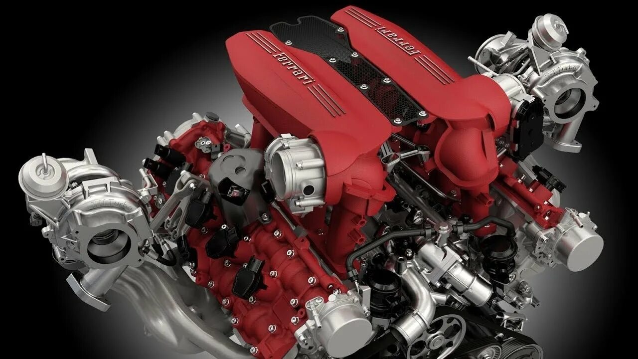 Лучший двигатель 2013. Двигатель f154 ferrari. битурбированный v8. двигатель феррари v8. ferrari 488 мотор.