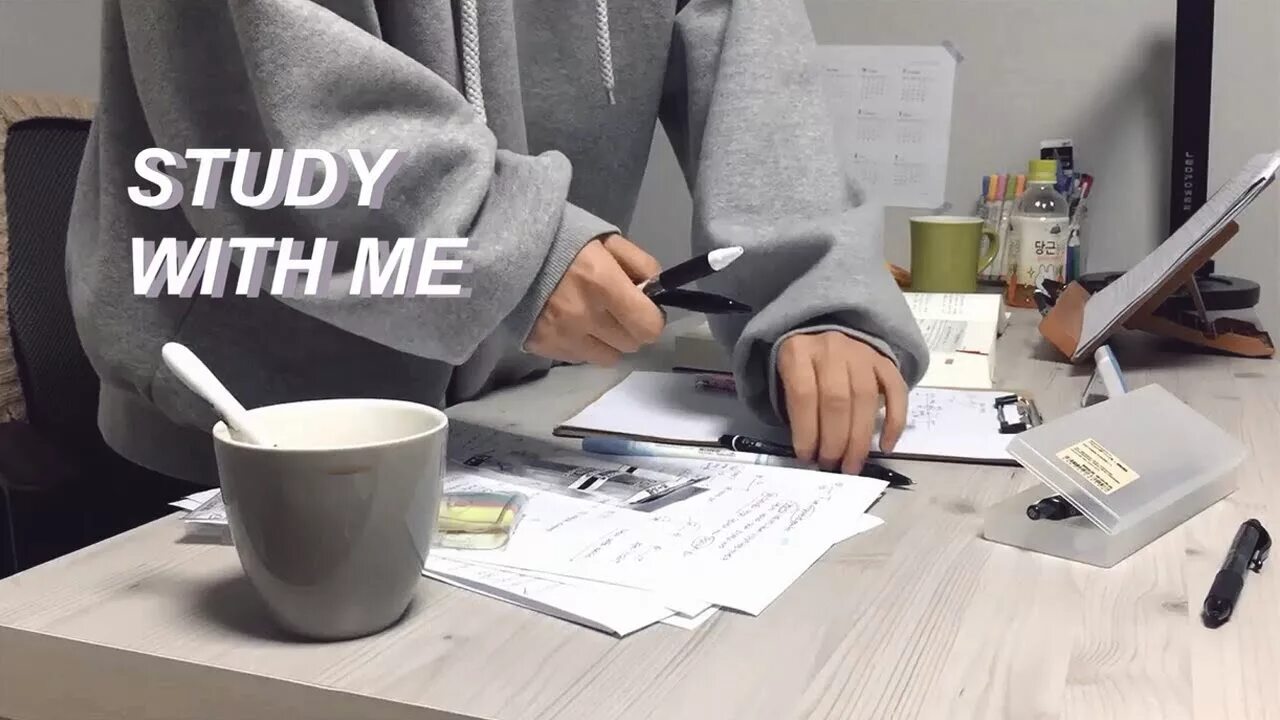 I study all day time for a. Study all day.