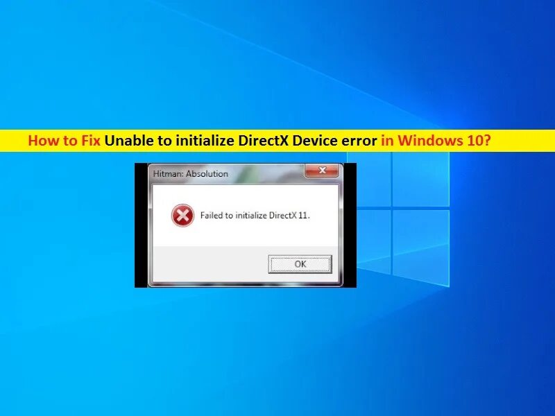 Невозможно создать графическое устройство directx 11