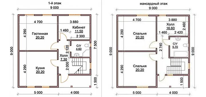 Планировка дома 6 на 9 двухэтажный с котельной и санузлом. Планировка дачного домика 6х9. Планировка дома 6на9 два этажа. Планировка одноэтажного дома 9х9 с мансардой. 6 х 10 20 9