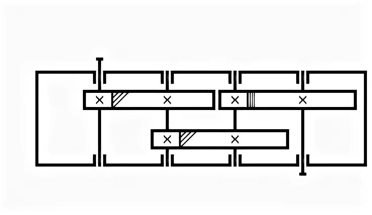2 х ступенчатый. Трехступенчатый цилиндрический редуктор схема. Кинематическая схема трехступенчатого цилиндрического редуктора. Схема цилиндрического зубчатого трехступенчатого редуктора. Трехступенчатый коническо-цилиндрический редуктор схема.
