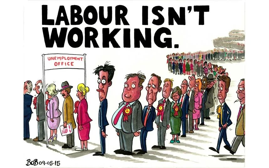 Isn t working. Labour isn&#039;t working. cartoonist bob.