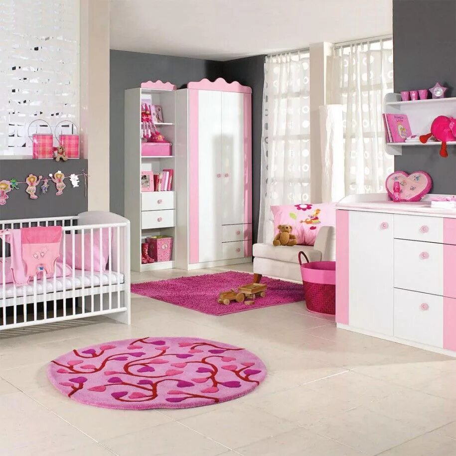 Baby bedroom. Детские комнаты для девочек. Детские спальни для девочек. Интерьер детской для девочки. Розовая комната для девочки.