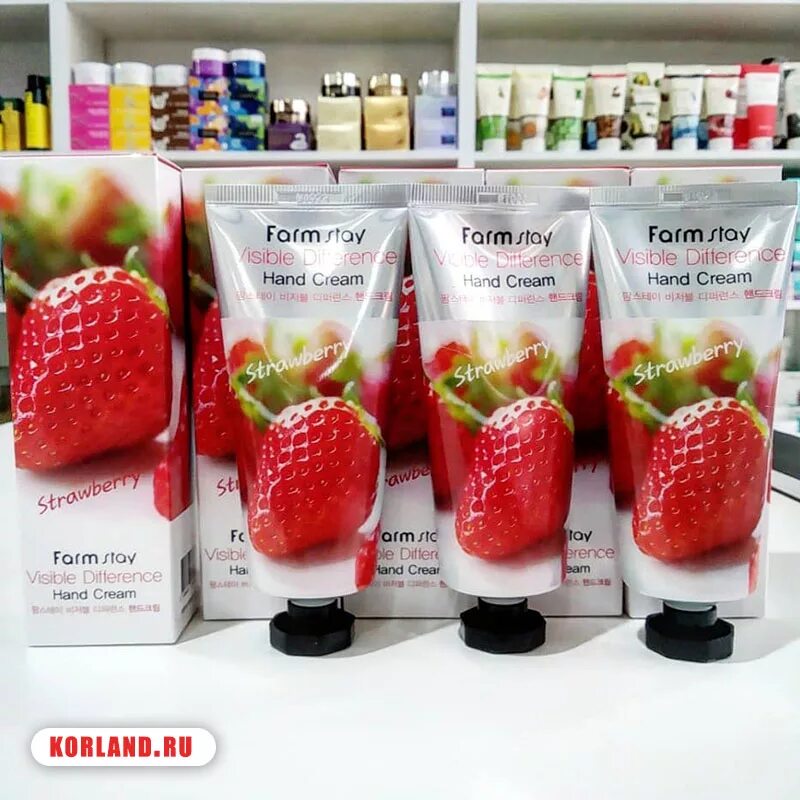 Купить косметику farms. Farm stay visible difference hand Cream Strawberry. Farm stay корейская visible difference hand Cream косметика. Крем для рук Farmstay клубника. Крем для рук Farmstay visible difference клубника.