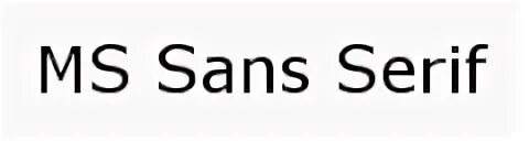 Ms sans