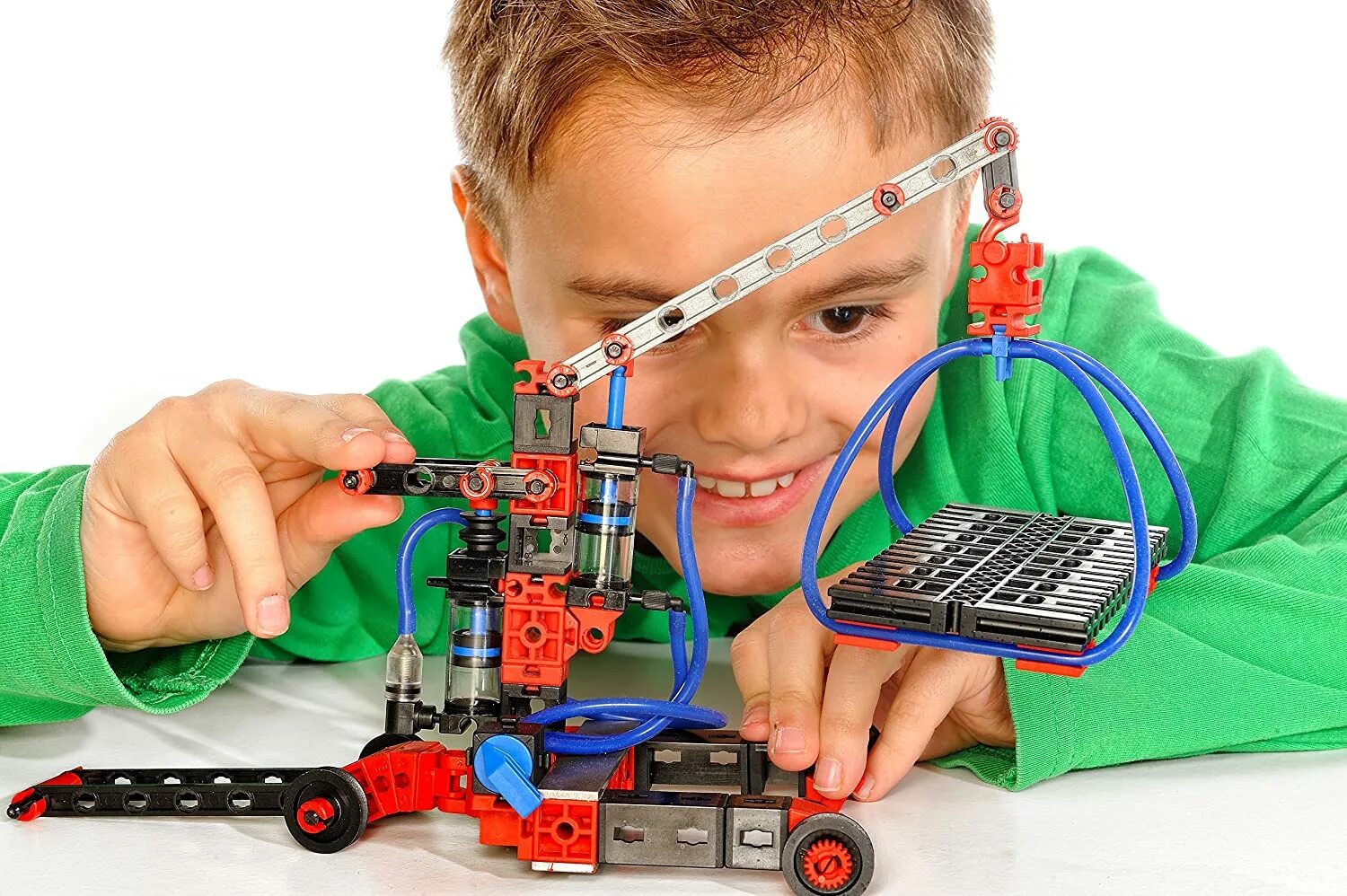Fischertechnik pneumatic Power building Kit. Робототехника для детей. Конструктор для детей.