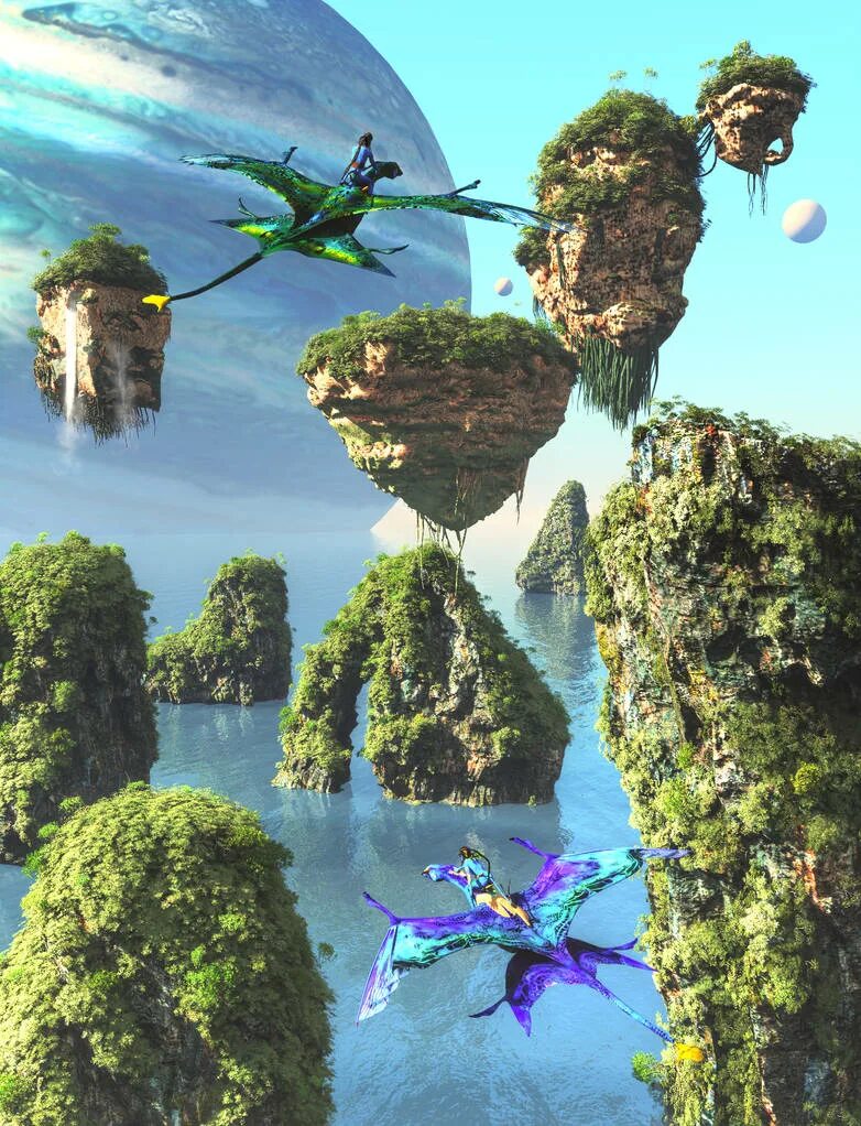 Планета Пандора из аватара. Планета Пандора аватар летающие острова. Занзара парящие острова.