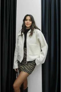 Havoş-Naomi Ecru Boucle Jacket 1.