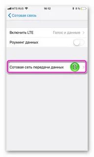 Сотовая связь мобильные данные