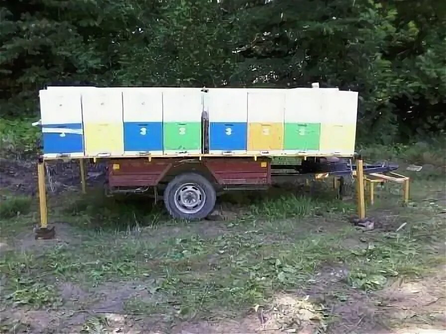 Прицеп улей. Пчелоприцеп на 20 ульев. уаз бортовой для пасеки. модуль платформа для ульев. модуль на прицеп для ульев.
