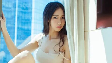 Zhang Xinyuan curtain beauty 4k wallpaper. 