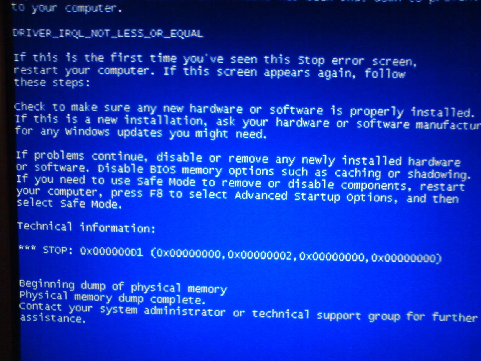 Has been shut down to prevent. Синий экран смерти. Экран смерти Windows XP. BSOD Windows XP. Синий экран смерти Windows XP.