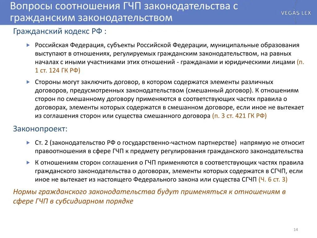 Вопросы государственно-частного партнерства. Смешанный договор ГК РФ. Залог ГК РФ. ФЗ О гос частном партнерстве. Статья гк рф регулирующая