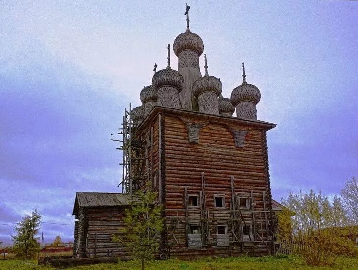 Храм иконы Божией Матери "Одигитрия" (Архангельская область, д. Кимжа)