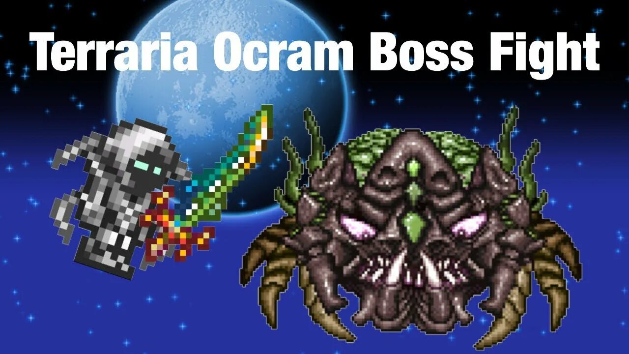 Terraria boss battles. Terraria босс Окрам. Террария 1.2 босс Окрам. Босс Окрама в террарии. Секретный босс террария Окрам.