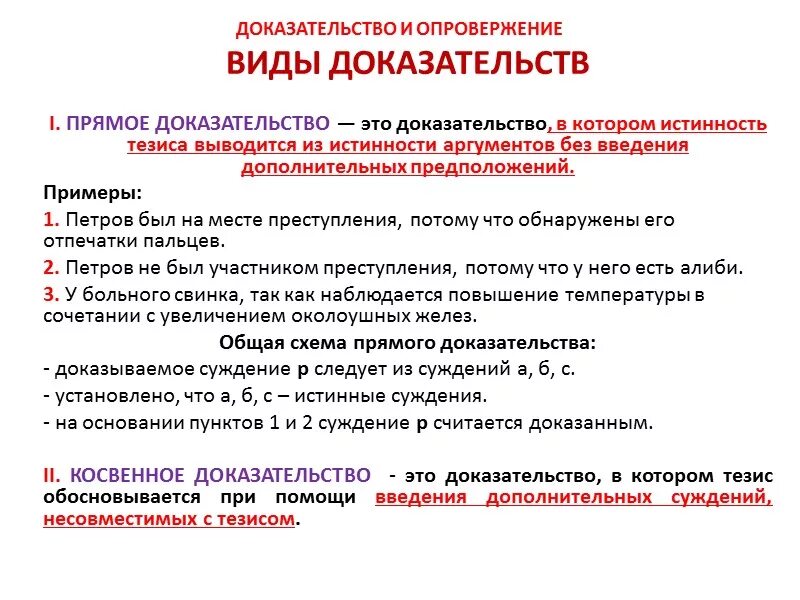 Подтверждение другими словами. Доказательство и его структура.конспект 8 класс. Структура и виды доказательств. Примеры доказательств. Пример доказательства в логике.