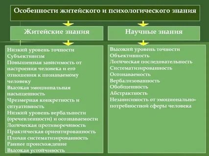 Обыденное познание это примеры