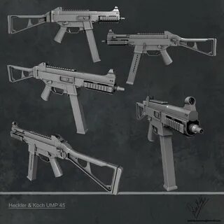 Heckler-Koch UMP 45 Freelance Hard Surface & Weapons 3D Artist.