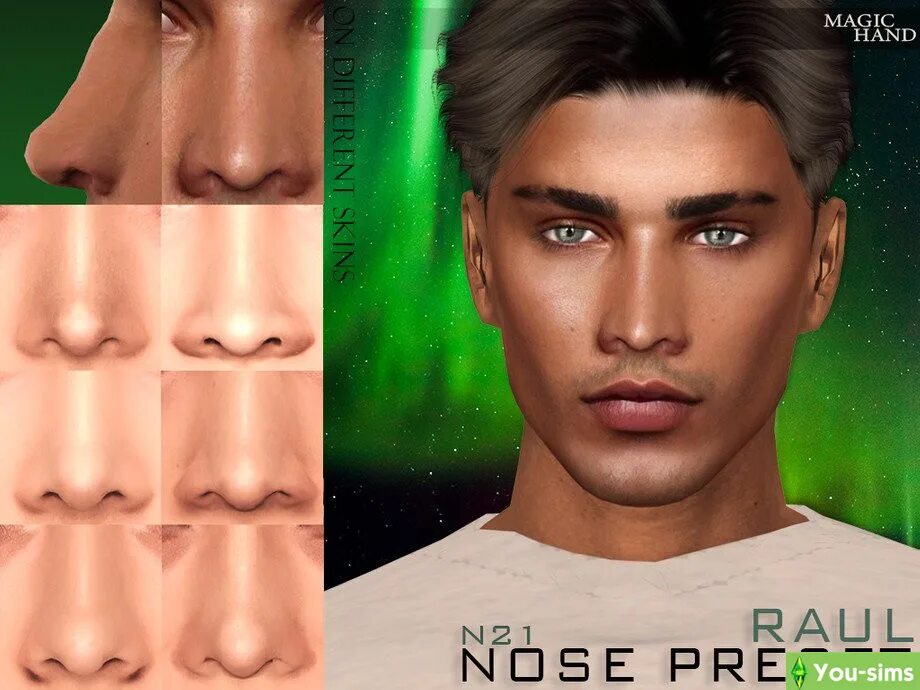 Sims 4 nose. Wavy nose.