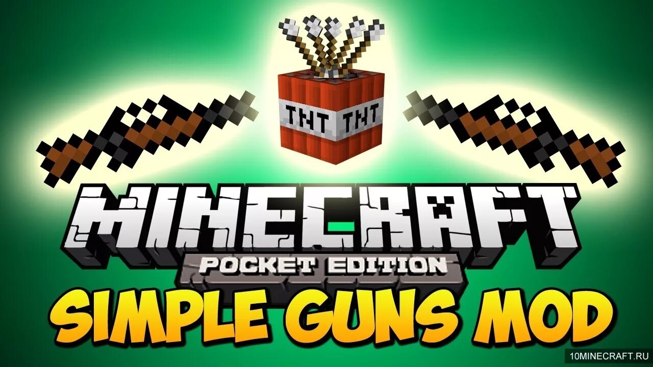 Simply minecraft. Мод simple Guns. Майнкрафт Ганс мод. Minecraft Guns Mod. Pocket Edition.