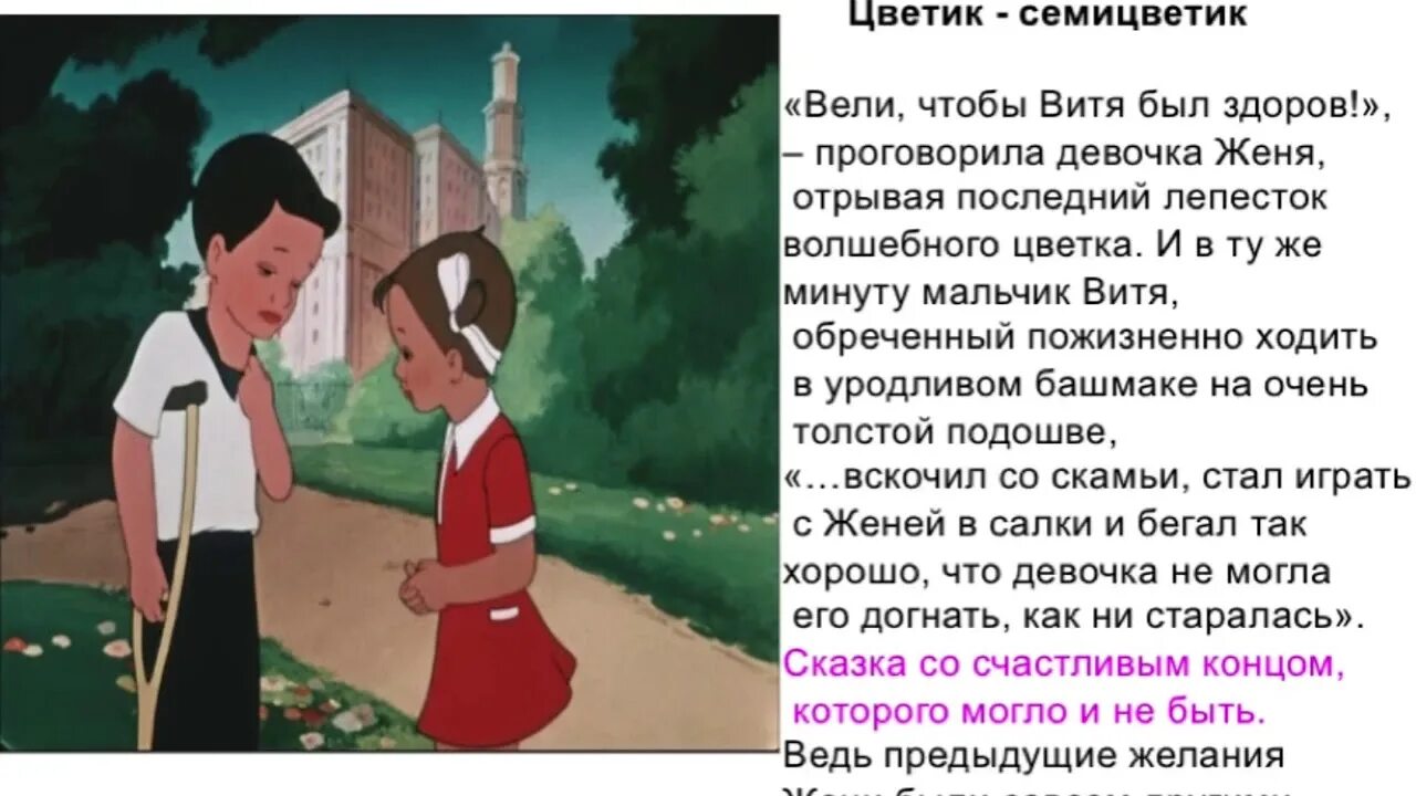 Сказка Катаева Цветик семицветик. Главные герои сказки Цветик семицветик. Отрывок из сказки Цветик семицветик. Главный герой сказки Цветик семицветик. Уроки доброты пересказ