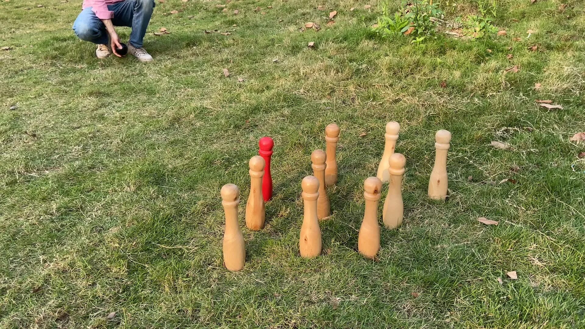 Поделки из кеглей для участка