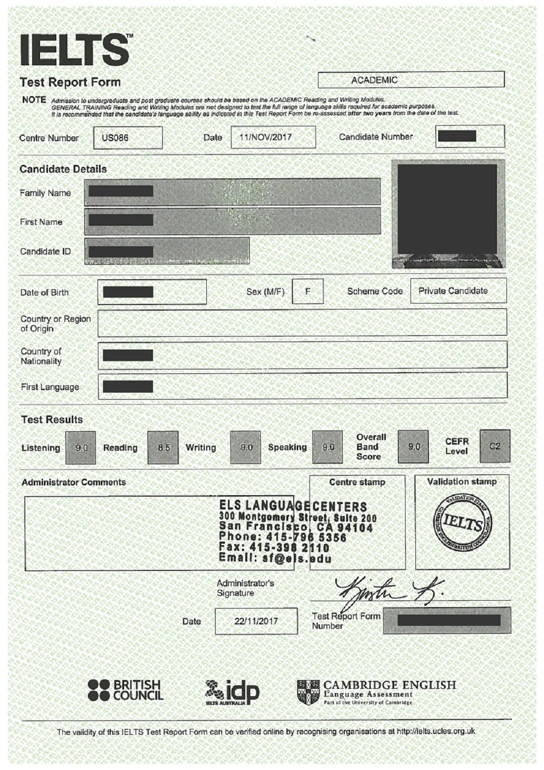 Form 8 test 1. IELTS Certificate Band 9. IELTS 7.5 Band overall. IELTS 9.0 В Узбекистане. IELTS Band score 9.
