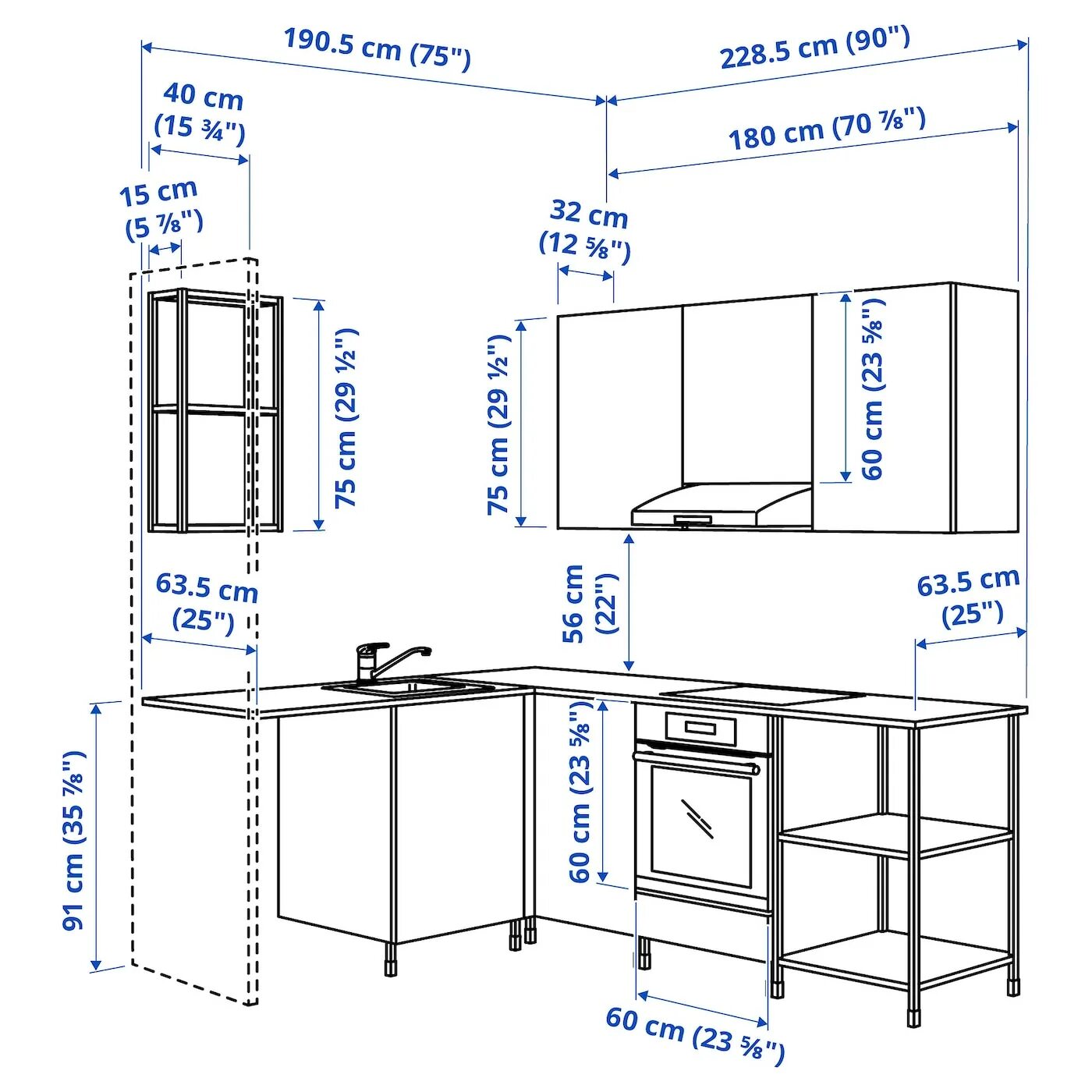 Кухни размеры шкафов напольных. Enhet кухня ikea. угловой модуль для кухни икеа. кухня угловая икеа с размерами. детали модульной кухни икеа.