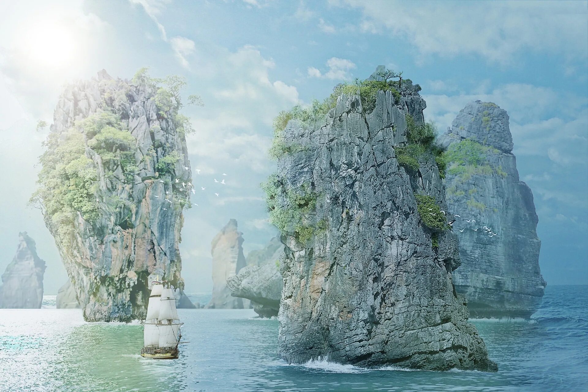 Дорога из камней. Скалы в тумане. Плавающие скалы. Плавающие скалы. Море камни.