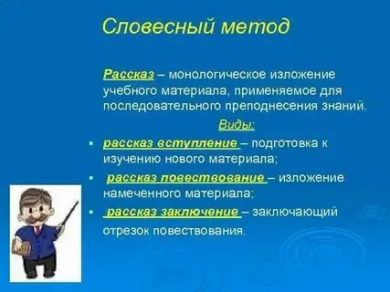 Методы устного изложения знаний