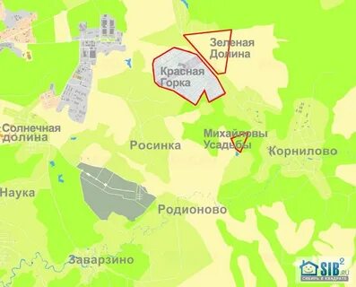 Красная горка карта
