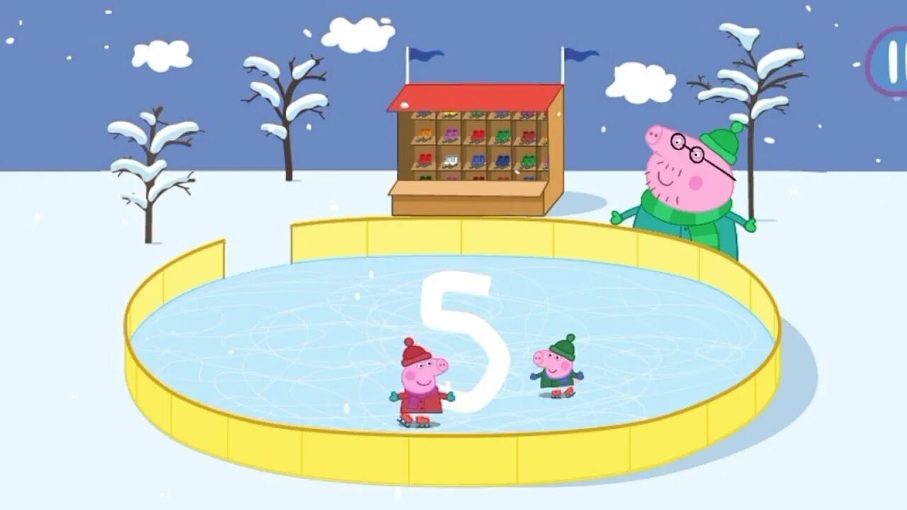 Свинка Пеппа Бегемот. Peppa Pig George Ice Skating. Peppa pig ice skating
