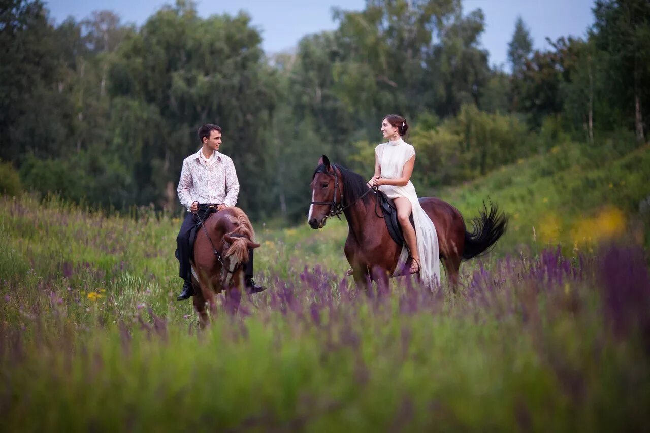 Прогулка на конях. Фотосессия с лошадьми. Катание на лошадях. Романтическая прогулка на лошадях.