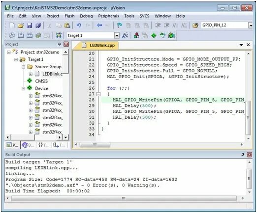 STM32 с нуля. Создание проекта и подключение библиотек в Keil.